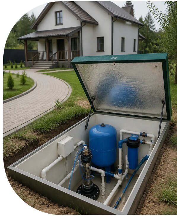 Автономное водоснабжение дома в Сарове от 156225 р. | АПаруса-Сро