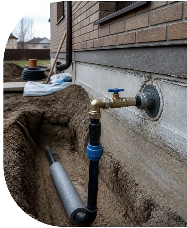 Устройство ввода водопровода в дом в Сарове от 8853 р. | АПаруса-Сро